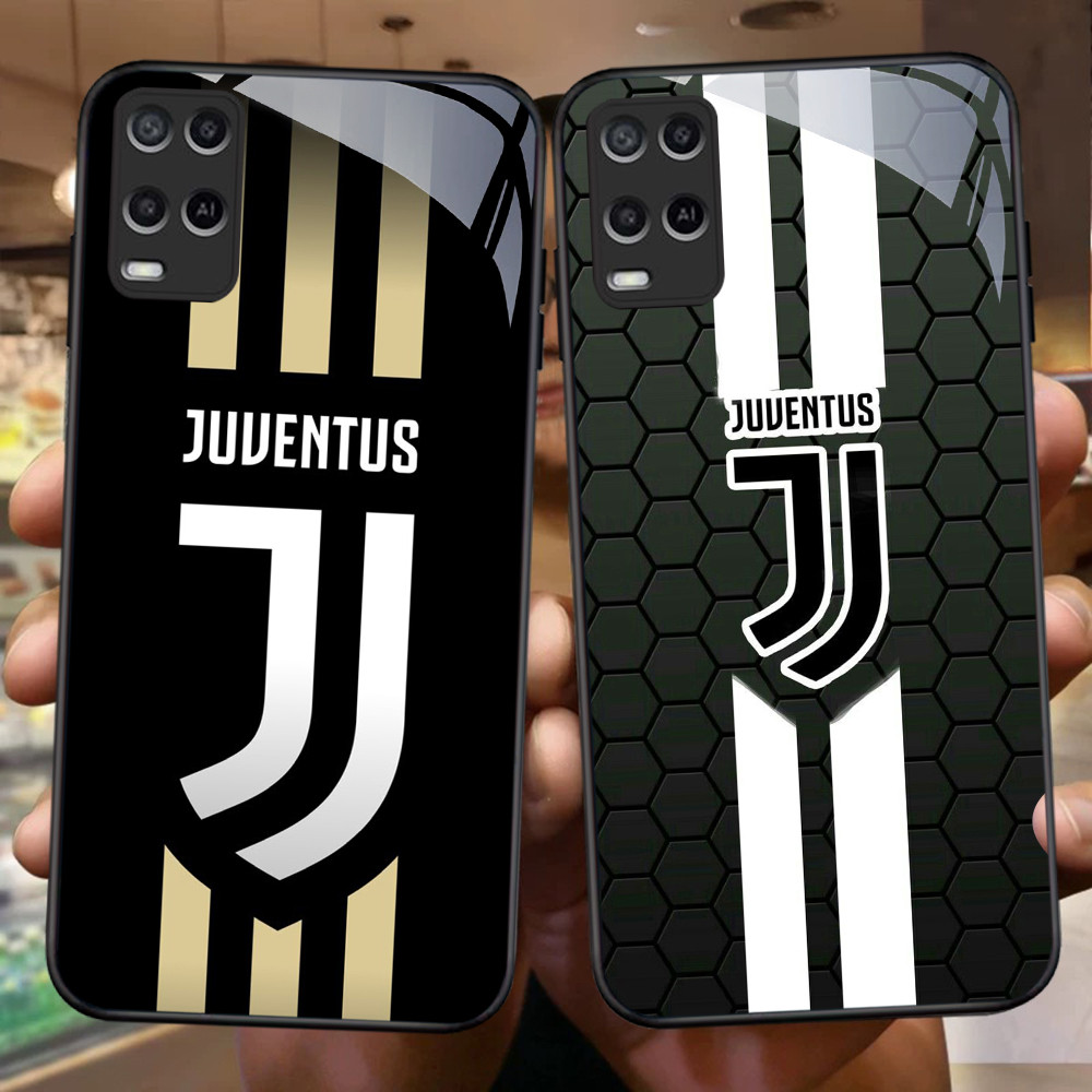 FB-17 J-Juventus Club HD Glass Case Casing Kaca สําหรับ OPPO Reno A58 A18 11 A57 A79 A98 11F 8T A78 