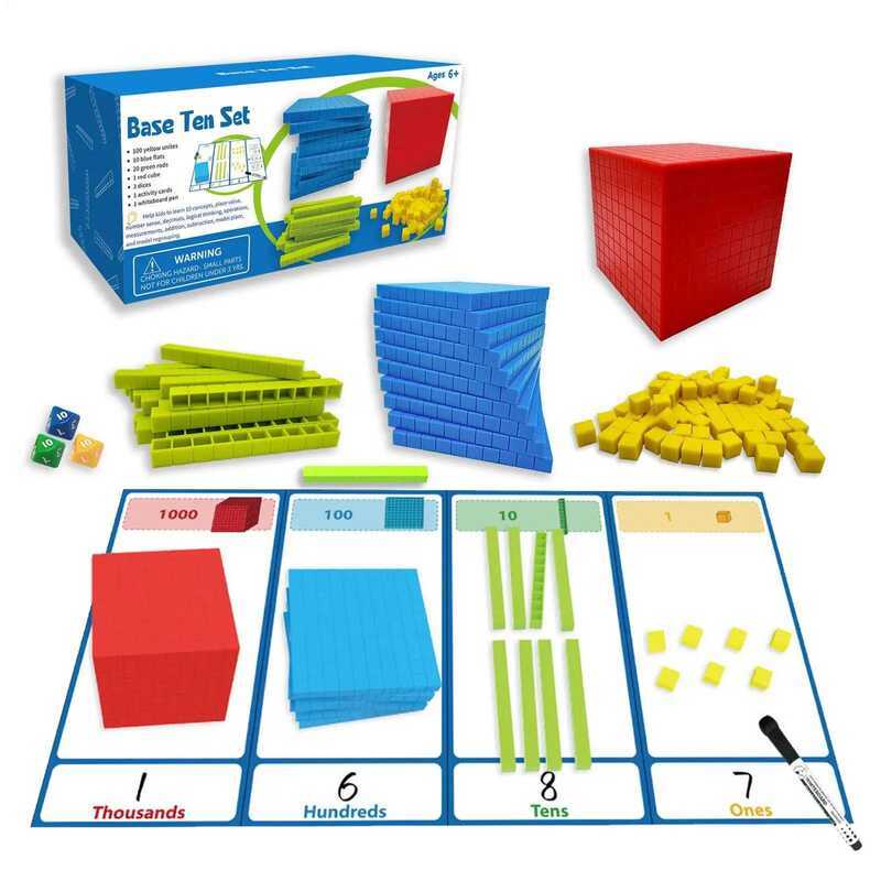 C Children Decimal Math Cube Demonstrator Learning Toys Math Cube Model Ching Aids Logical Thinking