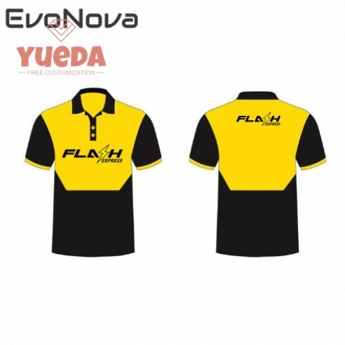 Flash Express เสื้อโปโลแขนสั้น ผ้าระบายอากาศและลดความชื้น สำหรับพนักงานจัดส่ง แห้งไว ยังคงความเย็น