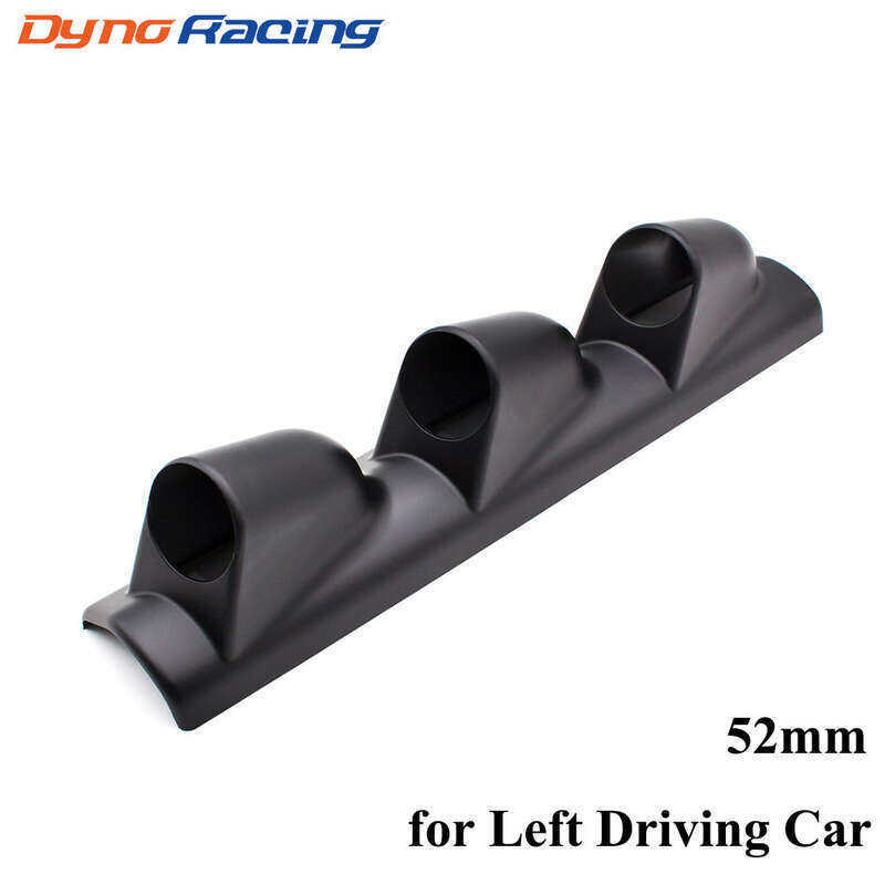 2" 52 มม. สีดํา A Pillar Pod Triple Gauge เมตรผู้ถือซ้ายไดรฟ์ pod gauge เสา Auto Pro Zone