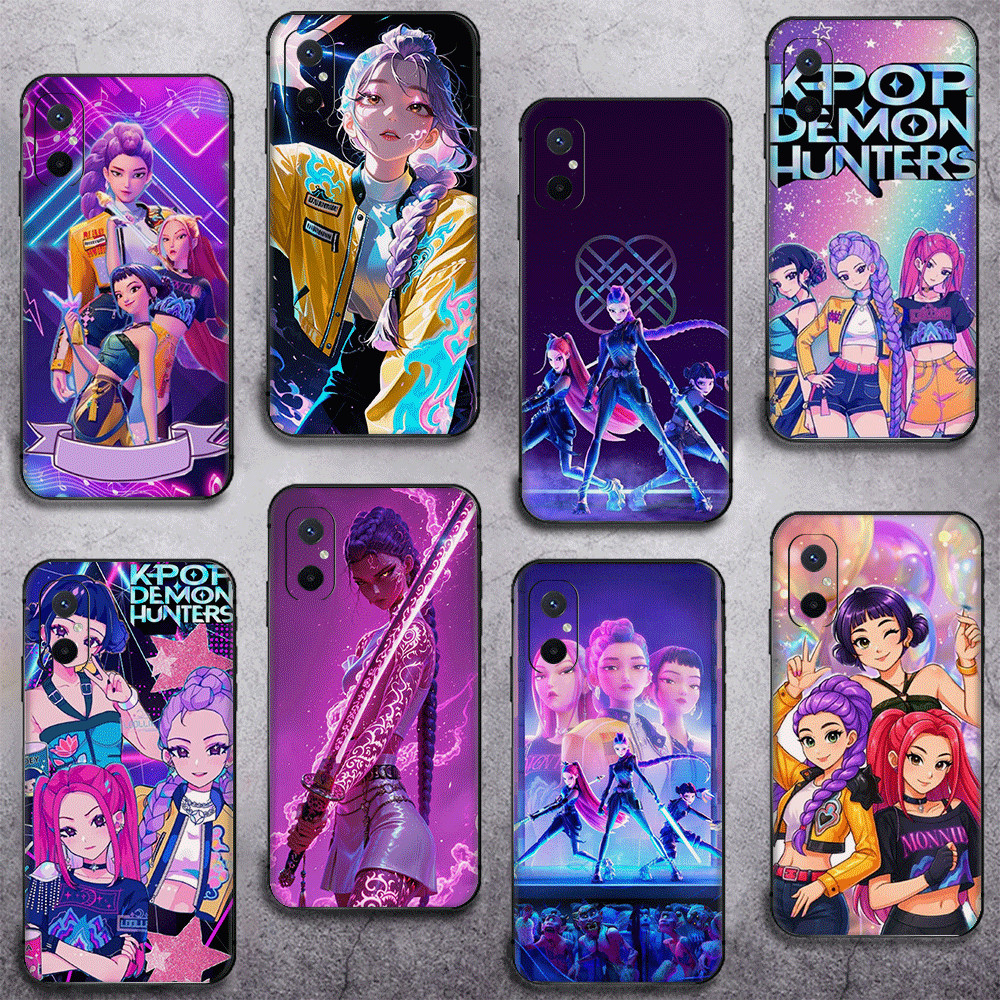 สําหรับ Xiaomi Poco F7 X7 X6 Pro 12 12X Mi 8 Lite TPU เคสโทรศัพท์นุ่มฝาครอบป้องกัน demon hunters kpo