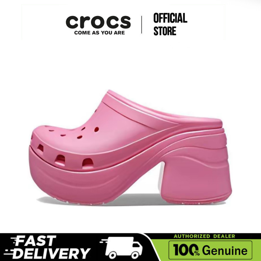 【100% Genuine】Crocs Siren Clog EVA Outdoor Sandals Bright Pink 20854

