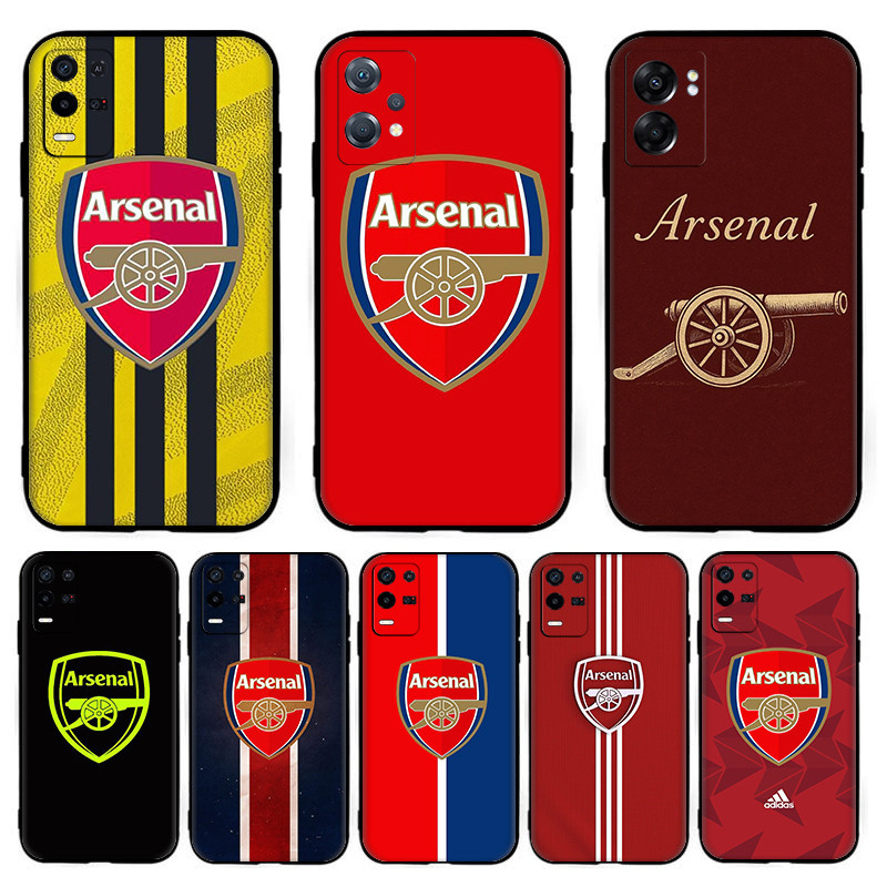 สําหรับRealme Narzo 70X N65 GT neo 3T P1 C85 C75x C75 C71 15X Arsenal TPUสีดําซิลิโคนอ่อนเคสโทรศัพท์
