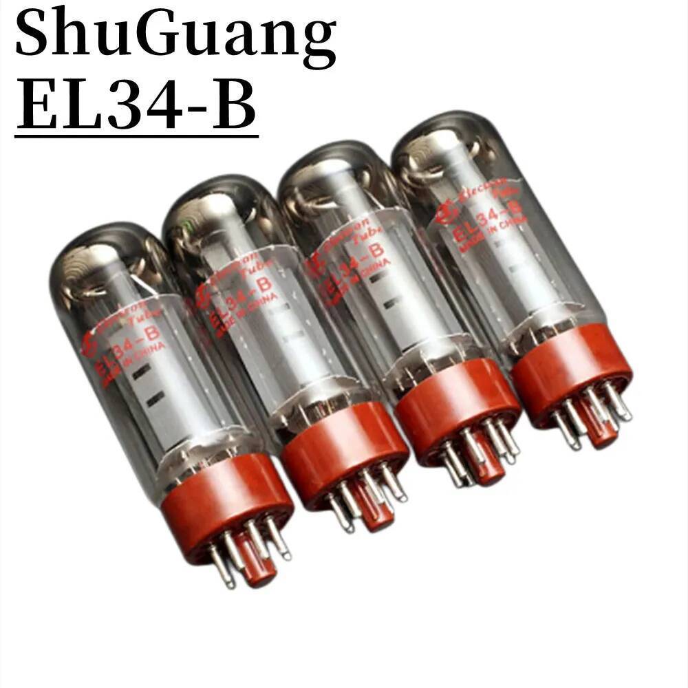 ShuGuang EL34-B สูญญากาศเปลี่ยน 6CA7 EL34B 6P3P 5881 6550 KT88 EL34M EL34 หลอดเครื่องขยายเสียงHIFIเค