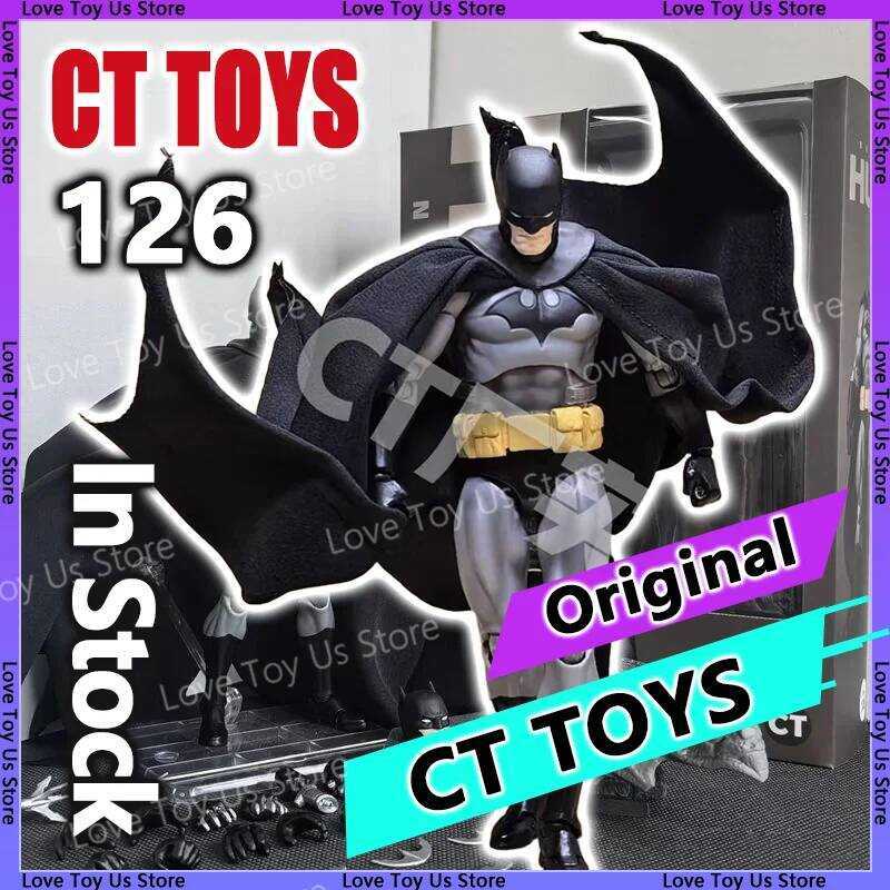 C Original CT Toys Batman Figure Batman Mafex 126 Action Figure DC Justice League Hush Fig The Dark