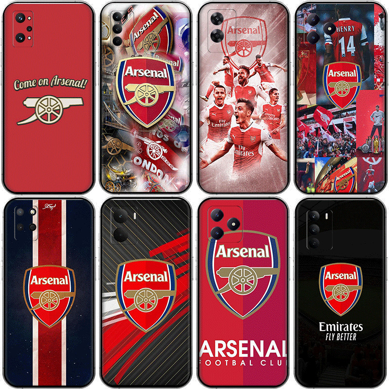 สําหรับRealme GT neo 3T P1 C85 C75x C71 15X GT2 Proความเข้ากันได้TPUเคสโทรศัพท์Soft Caseฝาครอบป้องกันฟุตบอลClub Arsenal FC va.3