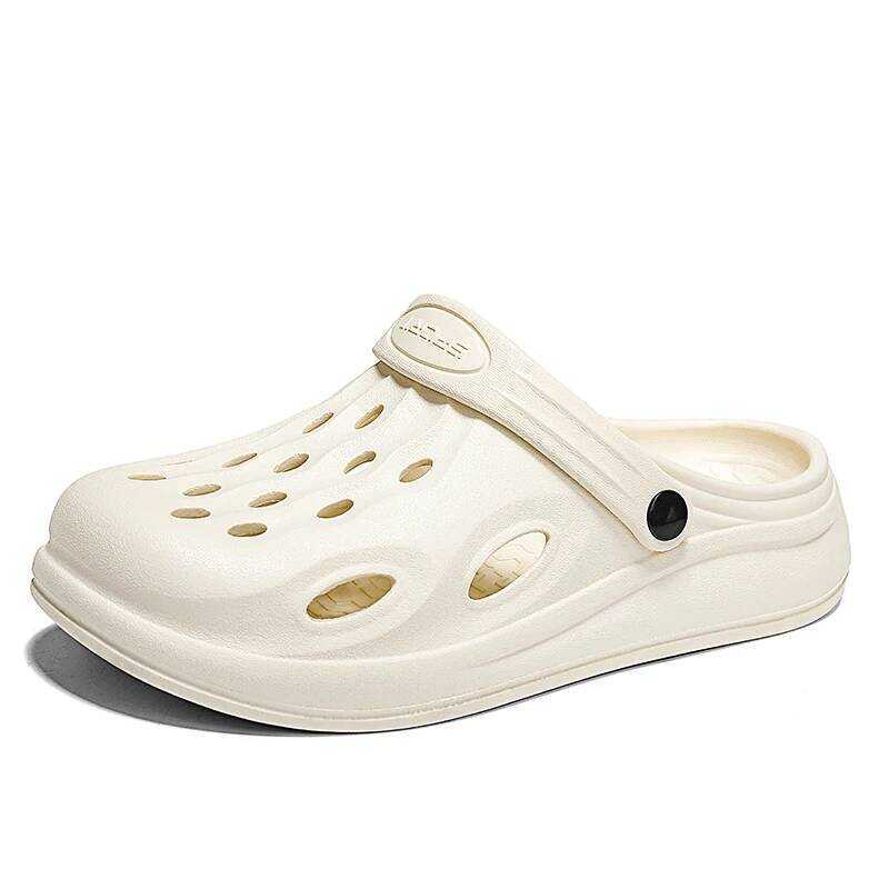 C Men's Summer Outdoor Garden Slides Anti-Slip Sandals Soft Soles Beach Flip Ps