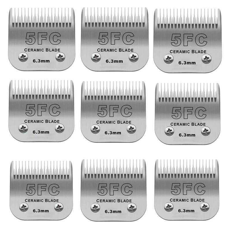 C (Size 5Fc) Pet Dog Grooming Detachable Ceramic Blade Compatible With Andis,Oster A5,Wahl KM Serie