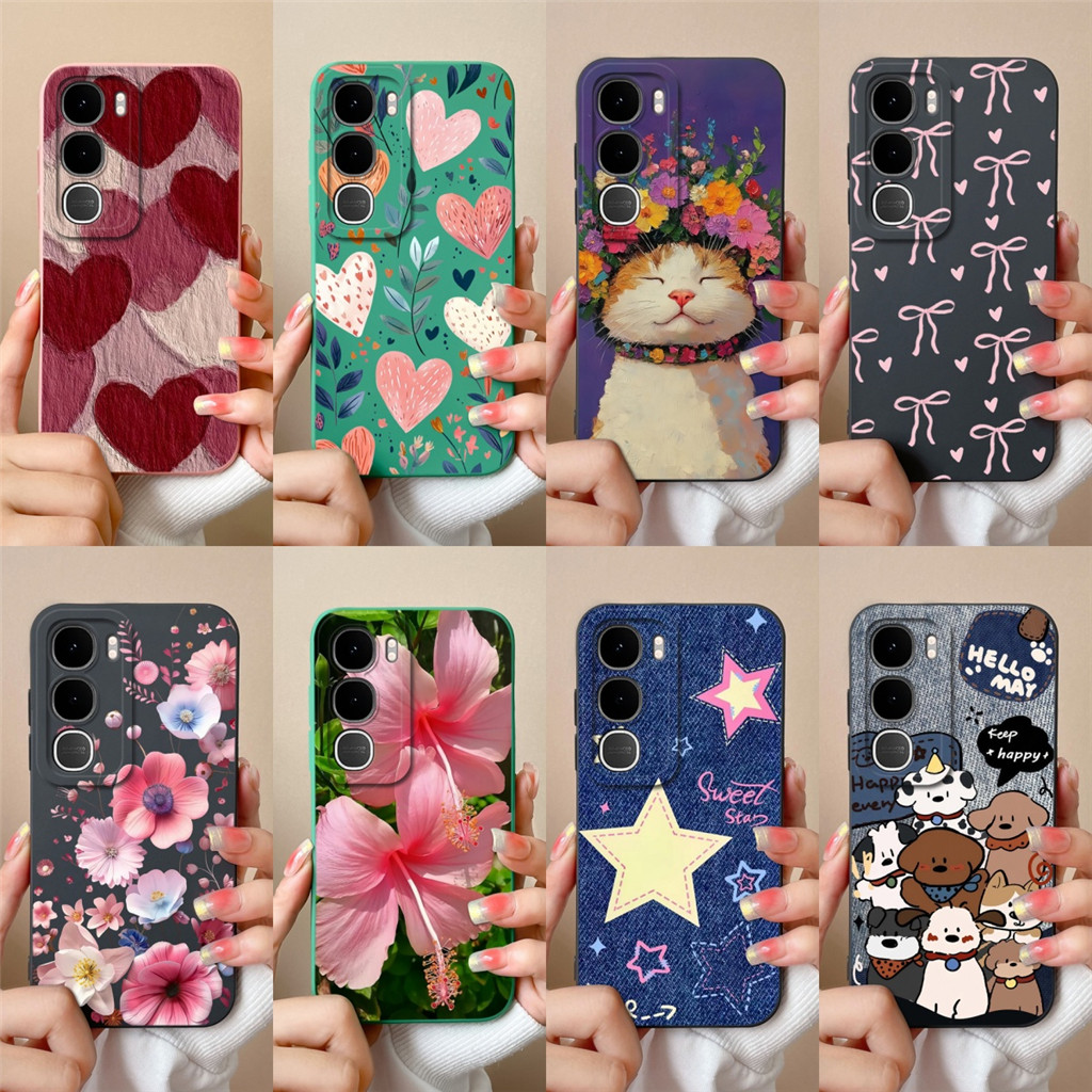 สําหรับ Vivo Y31 Y31Pro Vivo Y31D Y31S สวยสีแดง Love Heart Bowknot กันกระแทกทนทานซิลิโคนฝาครอบโทรศัพ