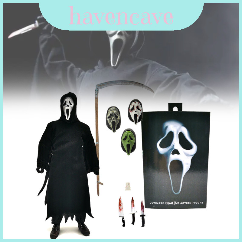 Neca Scream Ghostface Killer 7 นิ้วประณีต Pvc Action Figure เหมาะสําหรับจอแสดงผล