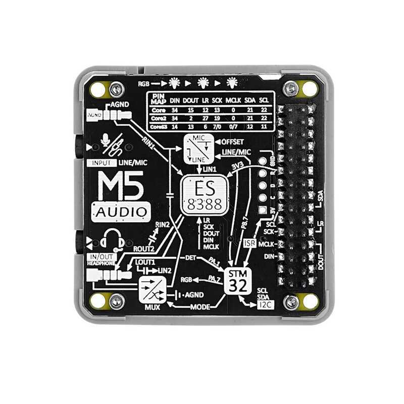 C [La Model]Audio Module (Stm32g030) Audio Interactive Expansion Module Trs+Trrs Dual 3.5Mm Jack