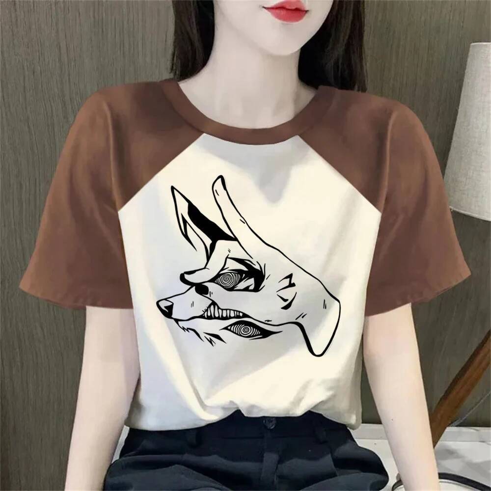 Chainsaw Man top tees femme dollette 2000s streetwear jojifuku ฤดูร้อน t เสื้อ jojifuku dollette har