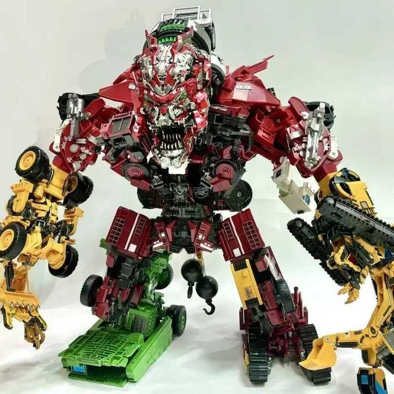 C AOYI 8 IN 1 Big Devastator Transformation Action Figure Toys Robot Car Anime Series Model Classic
