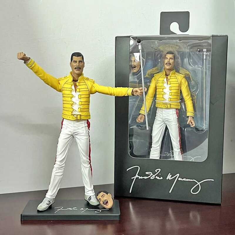 C Queen Freddie Action Figure Live At Wembley Stadium Figurnies Cartoon Model Gifts Birthday Gift M