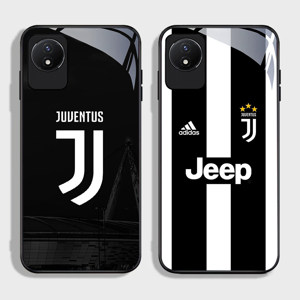 FB-17 J-Juventus Club HD Glass Case Casing Kaca สําหรับ VIVO V17 Y200 V5 Y02A V19 Y81 Y200E Y02 Y66 