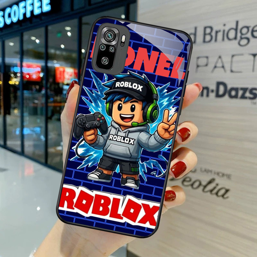 FB-41 Roblox เกม 2026 HD แก้วกรณีปลอก Kaca สําหรับ Samsung หมายเหตุ S24 A16 A06 J6 A26 A56 S25 9 FE 