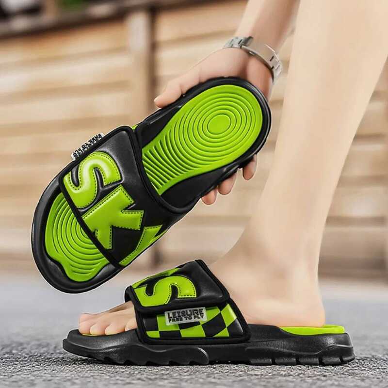 C Men's And Women's Home Slippers Anti-Slip Summer Outdoor Wearable Comfortable Couples Slippers Du