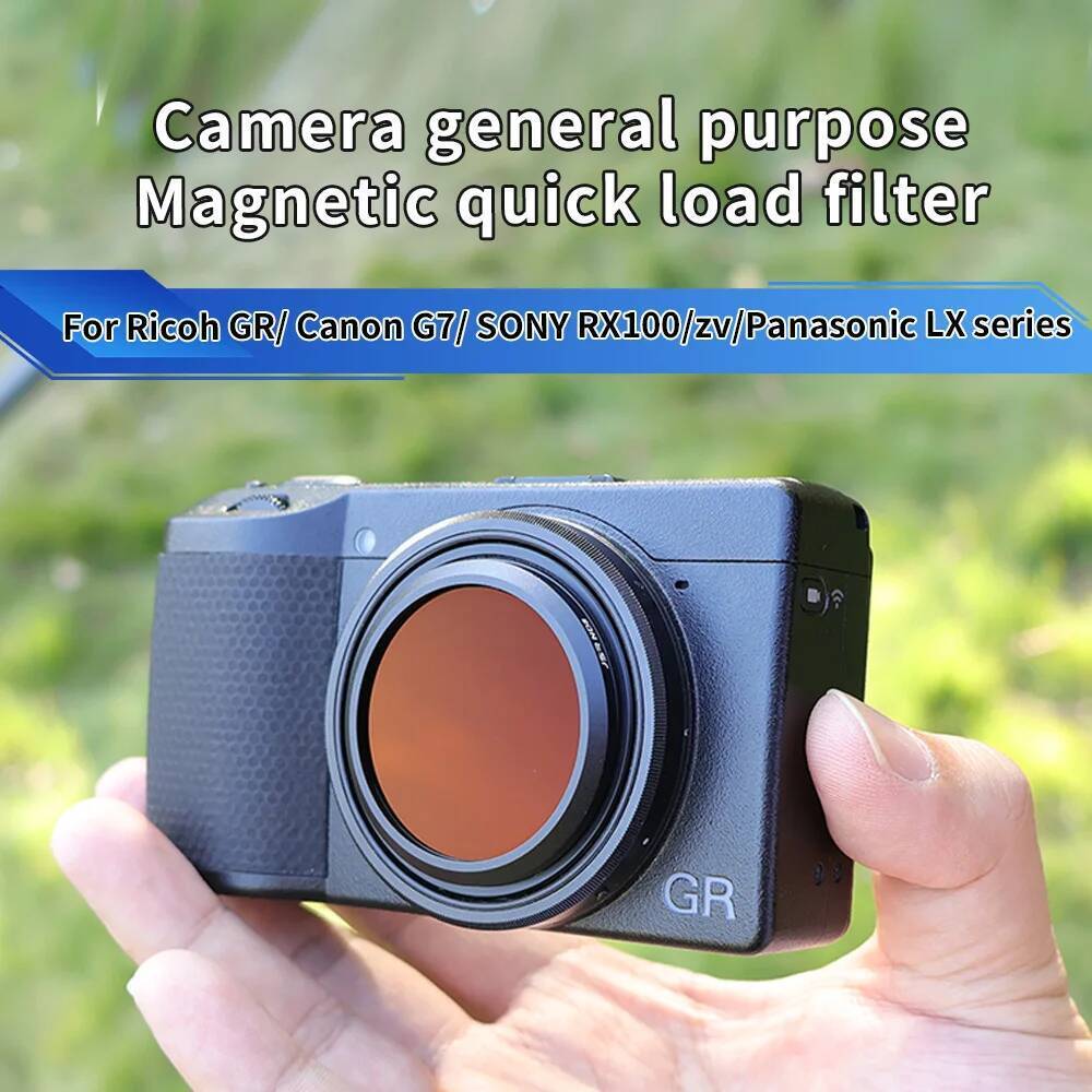 เหมาะสําหรับ Ricoh GR4 GR3X GR3 กรองแม่เหล็ก UV ป้องกัน CPL ภาพโพลาไรซ์สีดํา soft beauty FILTER star
