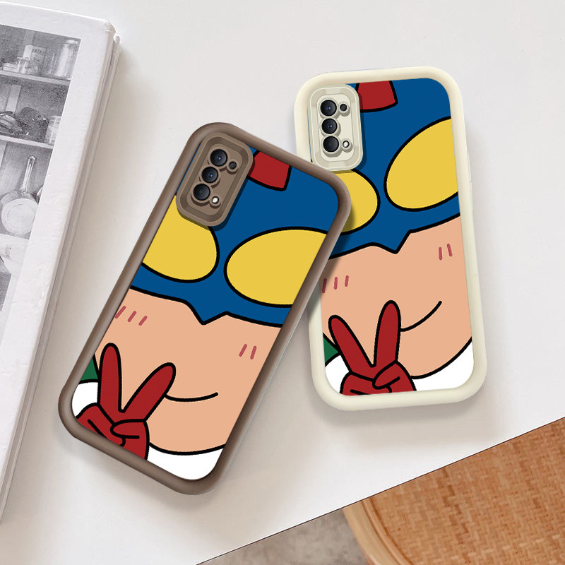 การ์ตูนน่ารัก Simple Yeah Superman เคสโทรศัพท์สําหรับ OPPO Reno 2Z 2F / Reno5 5K / Reno6 / Reno7 / R