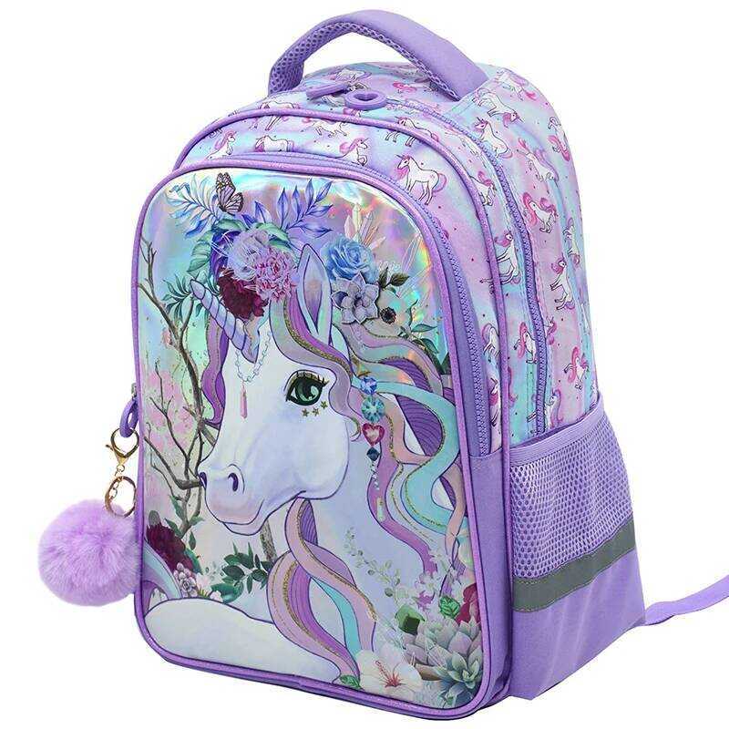 C NEW Primary School Student B For Girls Unicorn Cute Lightweight B Children Kids 1-3 Grade Large C