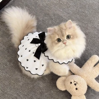 [คลังสินค้าพร้อม] Cat Summer Breathable Anti-Lint Thin Cute Skirt 0.5-6.5kg