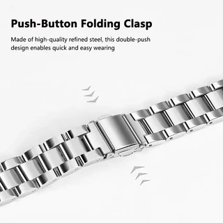 สายรัดสแตนเลสสำหรับสายHuawei Band 11 / 11Pro สามลูกปัดปรับสายรัดเปลี่ยนสำหรับสายHuawei Band 11/11Pro With Free-Tool