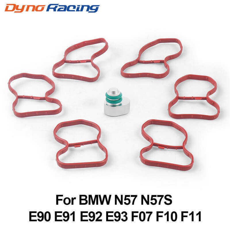 Swirl Flaps Plug ลบชุด 6 ปะเก็นสําหรับ BMW N57 N57S E90 E91 E92 E93 F07 F10 F11 Auto Pro Zone