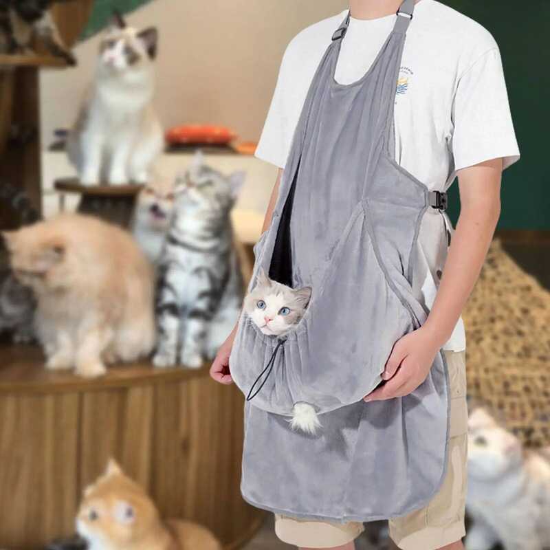 C Cat Carrier Apron Pet Carrier Sleeping Adjustable Cat Holder Apron Vest