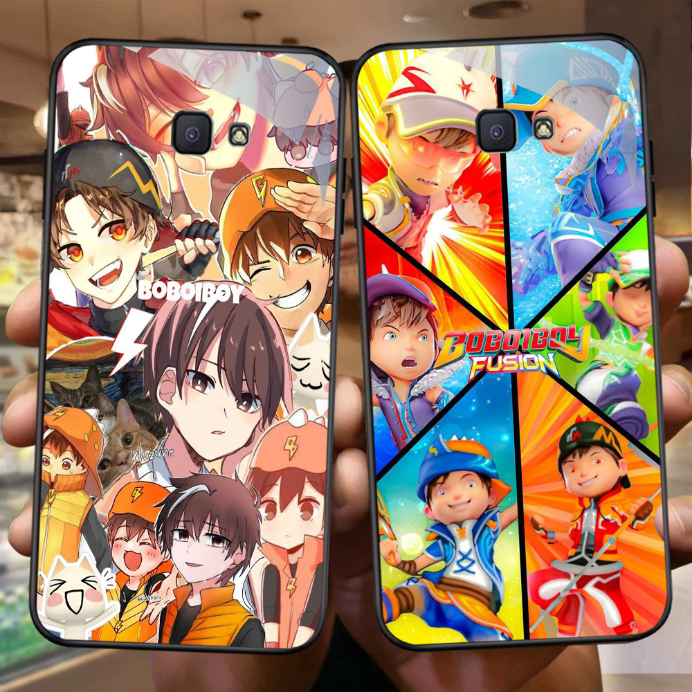 FB-3 Bobiboy Fusion HD Glass Case Casing Kaca สําหรับ Samsung A73 J7 Core A32 A52S A72 J4 A33 A53 Pr