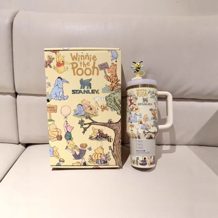 Winnie the Pooh Co-Branded 40oz ถ้วยเก็บความเย็นฉนวนกันความร้อนถ้วยรถ Ice Master มูลค่าสูง