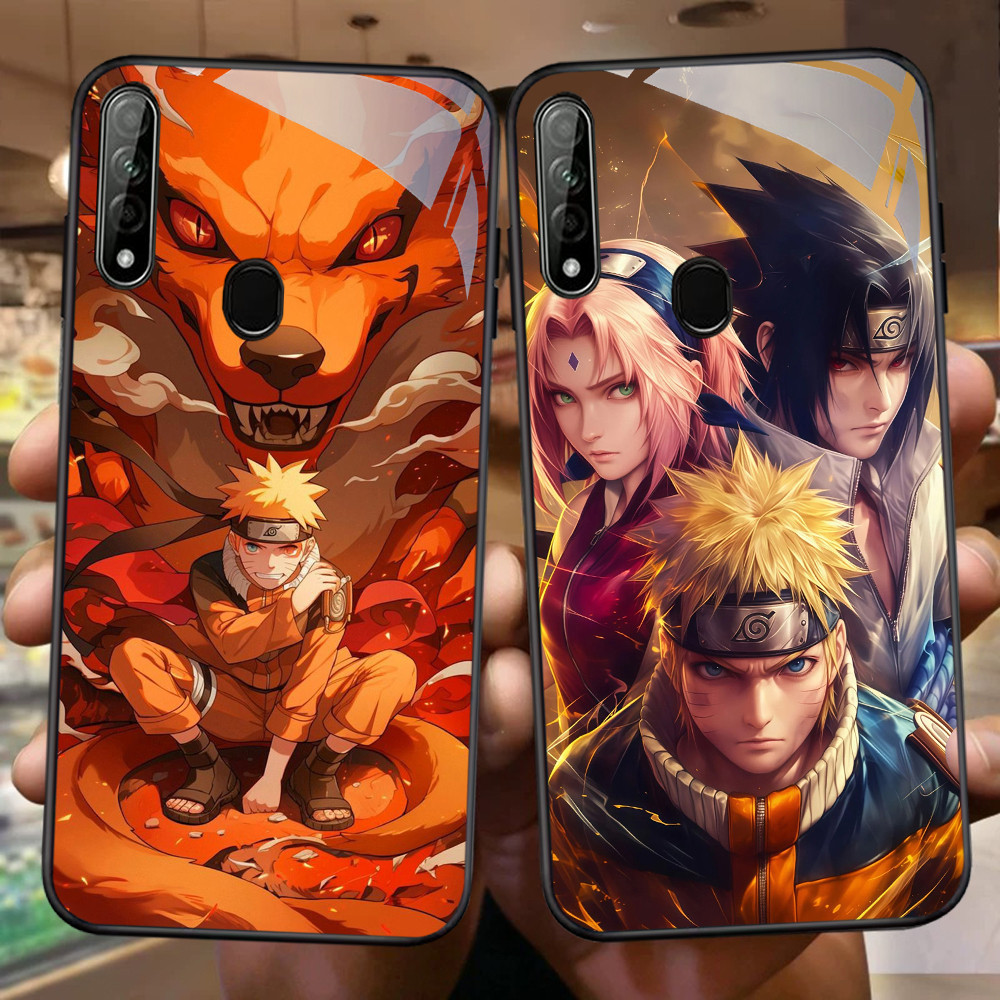 FB-24 Naruto Anime HD Glass Case Casing Kaca สําหรับ OPPO A5 A12 A11K F7 A5S F5 A12S A9 F9 Pro 2020