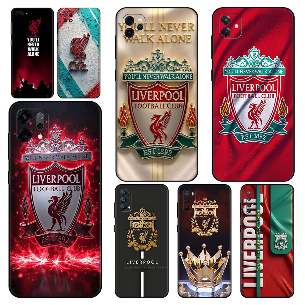สําหรับOPPO Reno 8T 7 lite 7z 6 11F 12F A15S A16S A16k A16EฟุตบอลClub Liverpool LFC ea.9 TPUซิลิโคนส
