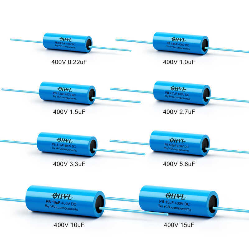 C [New] 2Pcs Audio 400V OHVL HIFI Fever Electrodeless Audio Coupg 0.22Uf 0.47Uf 1Uf 1.5Uf 2Uf 3.3Uf