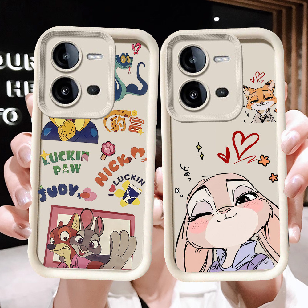 N-8 Zootopia Soft Casing สําหรับ VIVO Y28 Y28s Y17S V25 V25E