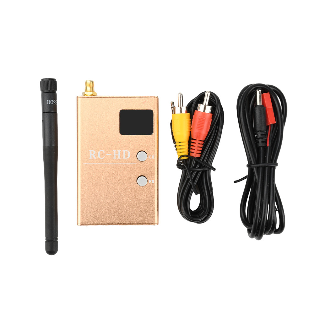RC832HD RC-HD FPV 5.8G 5.8GHz สัญญาณอะนาล็อก 48CH เครื่องรับความไวสูงไร้สายพร้อมเสียง/วิดีโอและสายไฟ