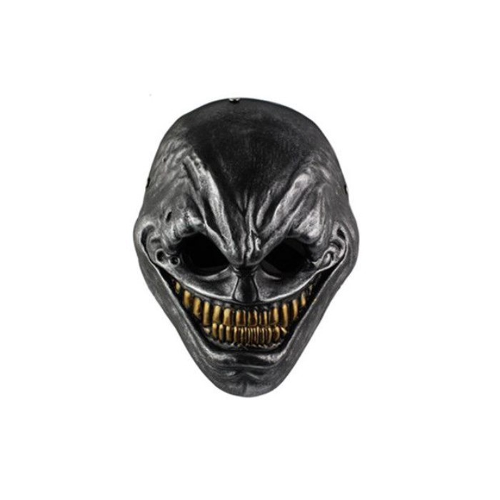 เกมสะสมธีม Halloween Payday2 หน้ากากเรซินสีขาวสำหรับนักสะสม Payday เอเลี่ยนชายและหญิง