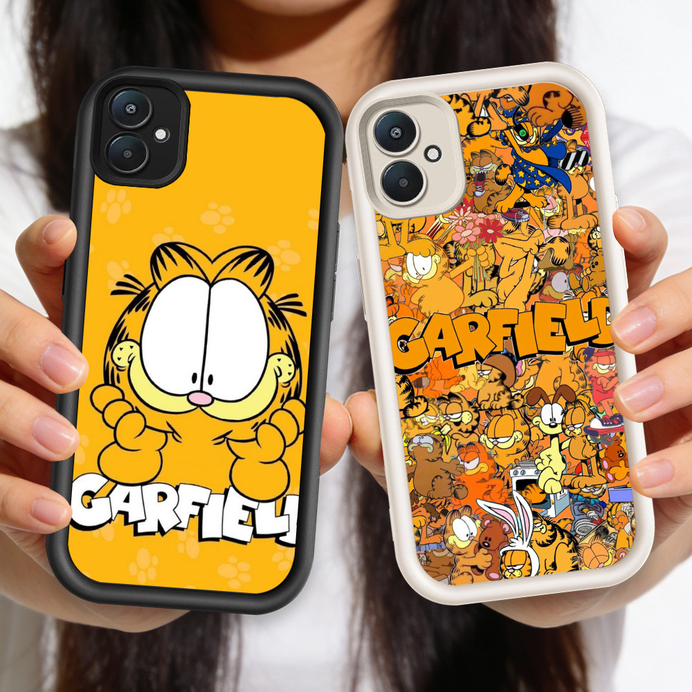 HP O-18 Garfield เคสโทรศัพท์ซิลิโคนสําหรับ Xiaomi Redmi หมายเหตุ 13C A2 6A 9A 7 K60 9T A1 Ultra Pro
