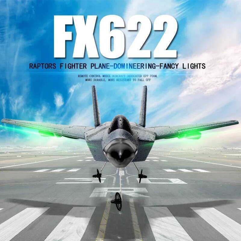 C New RC Plane Fx622 Plane 2.4G Radio Control Glider Remote Control Fighter Glider Airplane Foam Ai