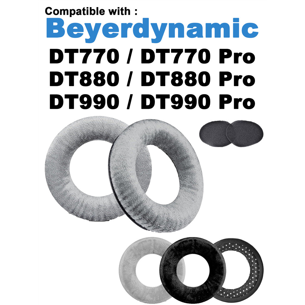 เหมาะสําหรับ Beyerdynamic DT770 / DT770 Pro / DT880 / DT880 Pro / DT990 / DT990 Pro เปลี่ยนหูฟังฟองน