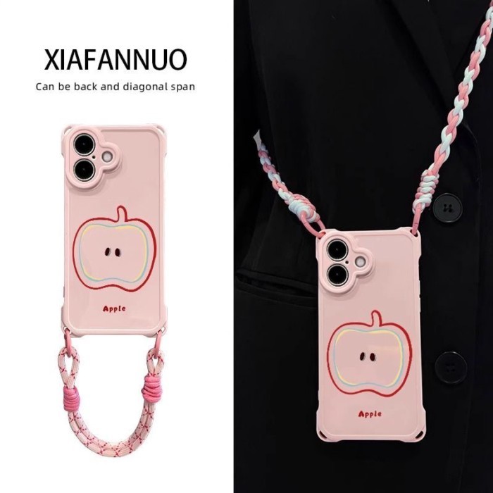 เคสโทรศัพท์ Apple 15 iPhone15Promax Line Apple 16Plus Crossbody 14Pro/13 รวมทุกอย่าง 11