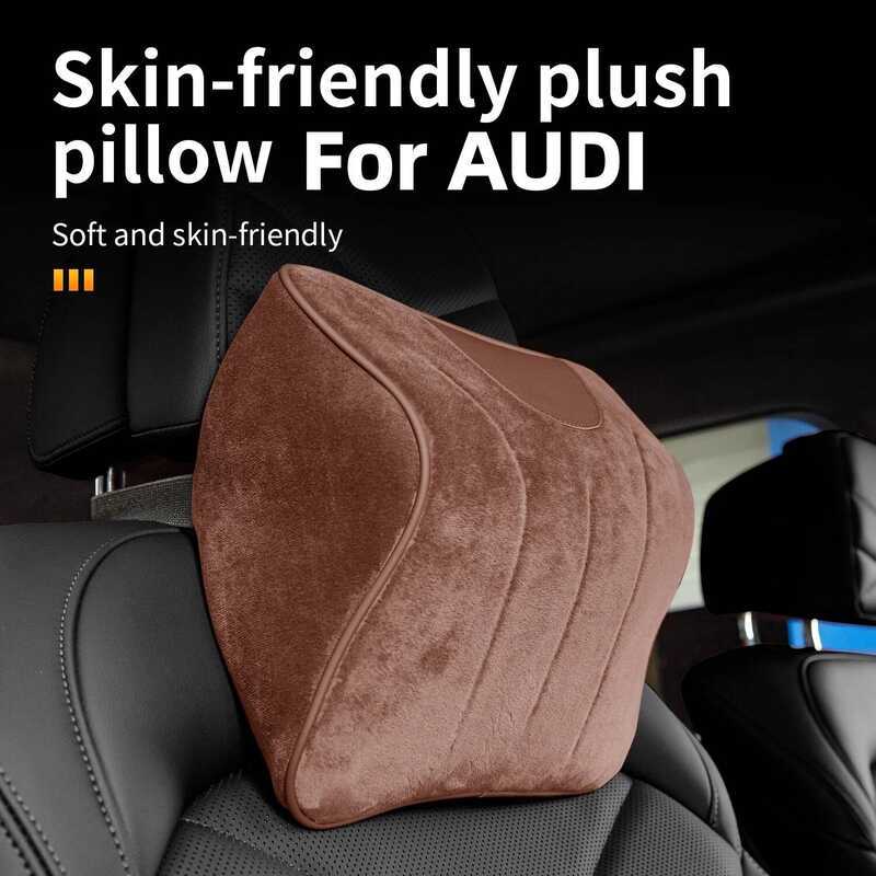C For AUDI A3 8P 8V A4 B6 B7 B8 B A6 C6 C7 C8 Q3 Q5 A1 A5 8R FY Thick Plush Car Neck Port Durable &
