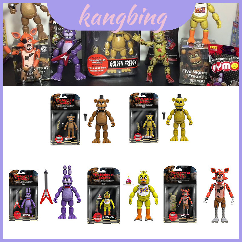 Charming Fnaf Funko Five Nights At Freddys Articulated Golden Freddy Action Figure ของเล่น