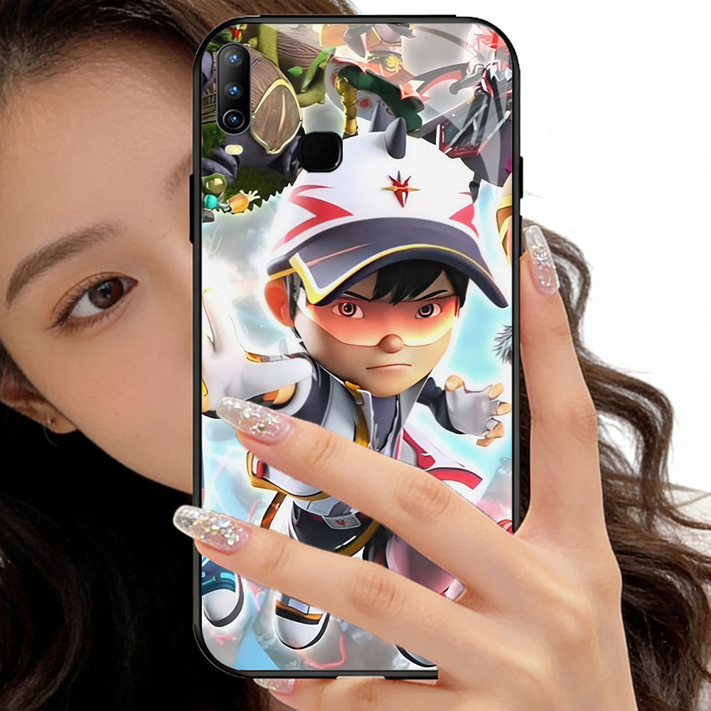 O-9 B_Boboiboy เคสโทรศัพท์กระจกนิรภัย VIVO Y89 Y91 Y11 Y17 X23 Y91C Y95 Y15 Y12 Y85 Y93 2019 Y19 V9