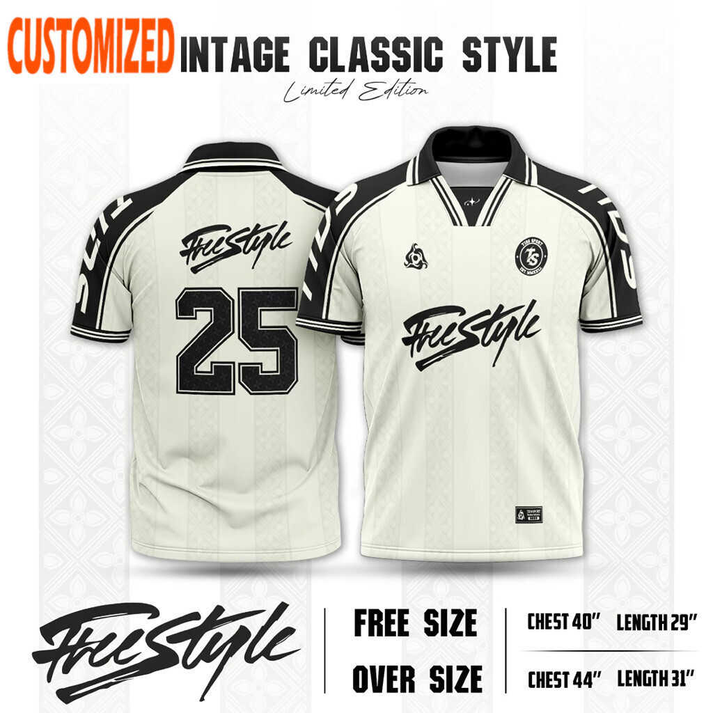New Personalized Team Jersey Vintage Jersey "Freestyle" Limited Edition ผ้าใส่สบาย มีไซส์ฟรี & Over 