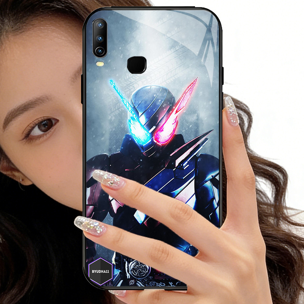 O-27 Kamen Rider กระจกนิรภัยเคสโทรศัพท์ VIVO Y89 Y91 Y11 Y17 X23 Y91C Y95 Y15 Y12 Y85 Y93 2019 Y19 V