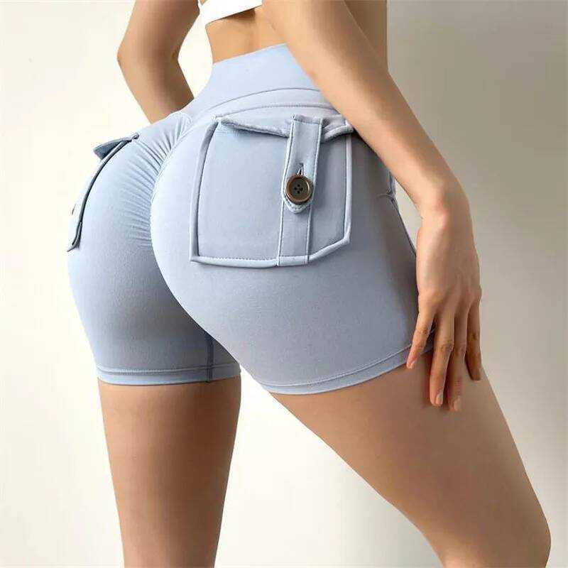 C Cargo Shorts Women Gym Shorts Scrunch Butt Booty Tight Shorts Yoga Workout Clothes For Women Fitn