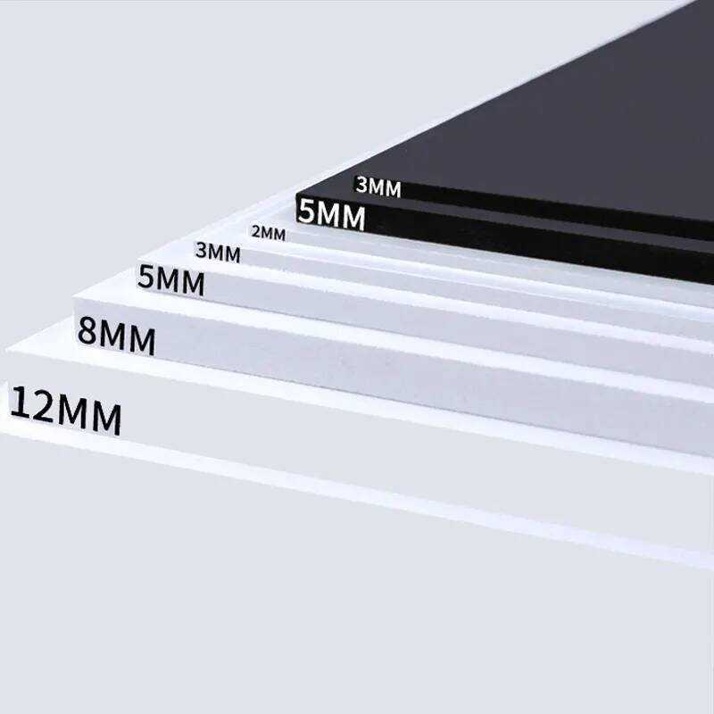 White PVC foam board Handmade Model making material plastic flat board For DIY Building model mater