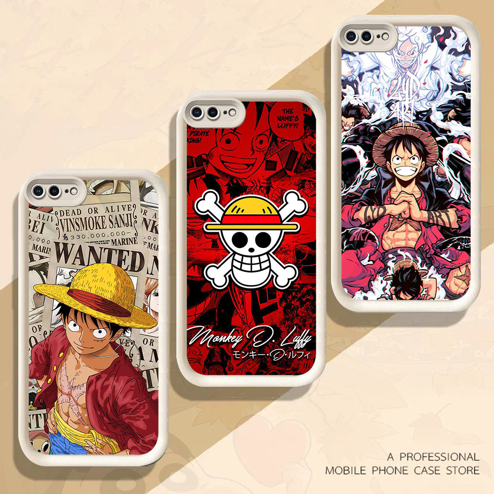 SOFTCASE เคสสําหรับ iPhone 7 8 6 XR X Plus FB-29 One Piece L-Luffy