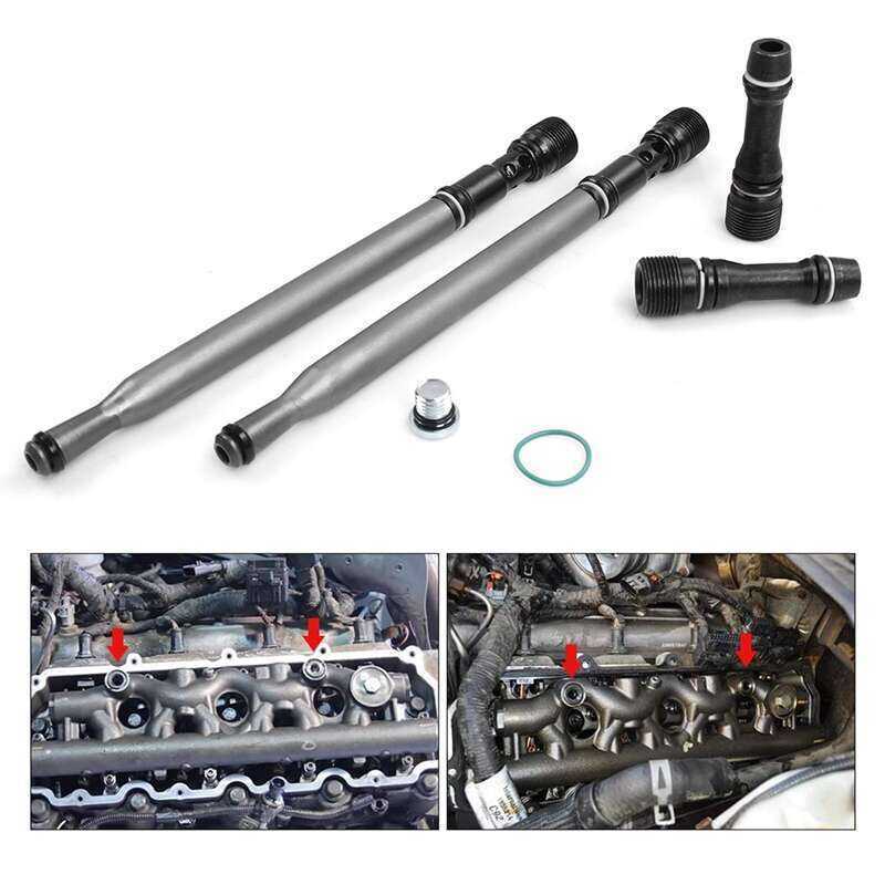 ขาตั้งท่อและปลั๊ก Dummy สําหรับ 2004-2010 6.0L E/F-Series 6E7Z-9A332-B 6E7Z9A332A Auto Pro Zone