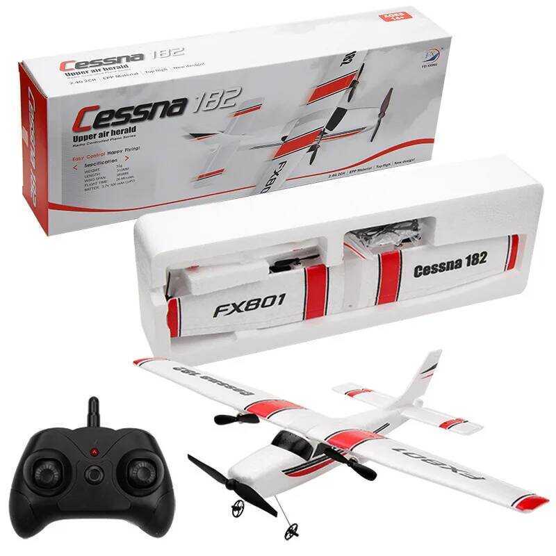 C RC Airplane Cessna 182 Fixed Wing RC Foam Airplane Model Airplane Toy Glider